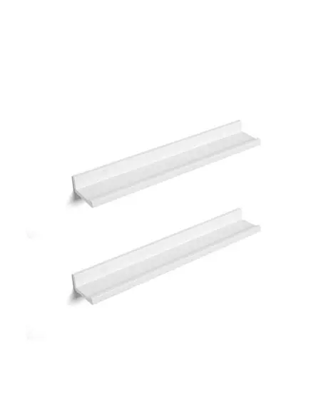Set 2 rafturi suspendate, Songmics, LWS60WT, Alb, 60 x 10 cm Plată sigură
