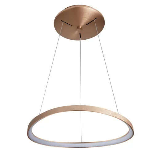 Lustra moderna aurie rotunda cu led Morfi Preț mic