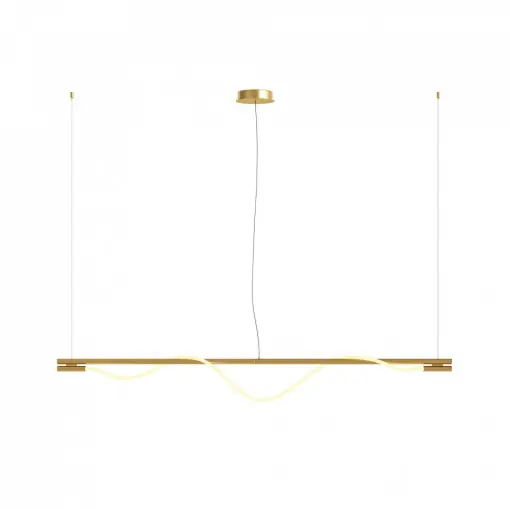 Lustra moderna aurie liniara minimalista cu led Maytoni Tau Expediere rapidă