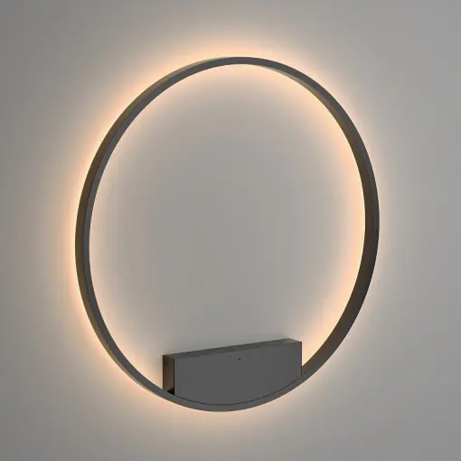 Noutate Aplica perete moderna neagra rotunda cu led Maytoni Rim L