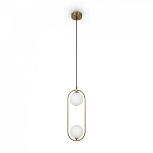 Ieftin Pendul modern alama cu 2 globuri de sticla Maytoni Ring