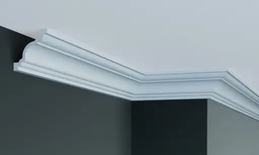 Cornisa decorativa din poliuretan P819 - 6.4x6.9x200 cm Reducere extra