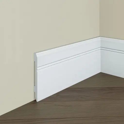 Ofertă limitată Plinta decorativa din polimer rigid S11 - 10.8x1.1x200 cm