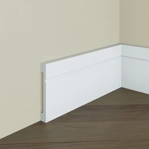 Plinta decorativa din polimer rigid S12 - 11x1.6x200 cm Preț promoțional