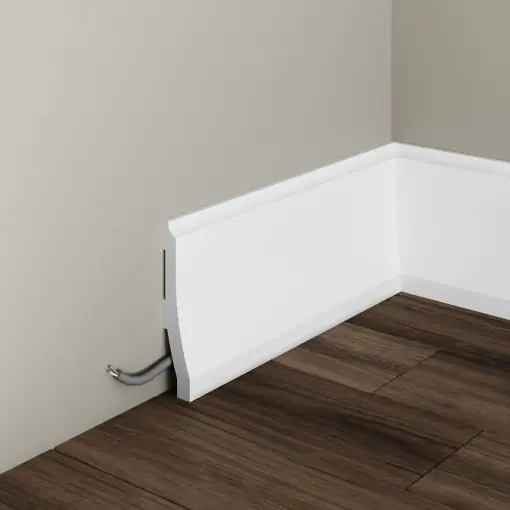 Ofertă exclusivă Plinta decorativa din polimer rigid S21 - 12x2.5x200 cm