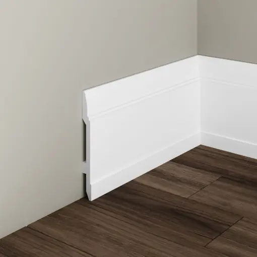 Expediere rapidă Plinta decorativa din polimer rigid S24 - 14.8x1.4x200 cm