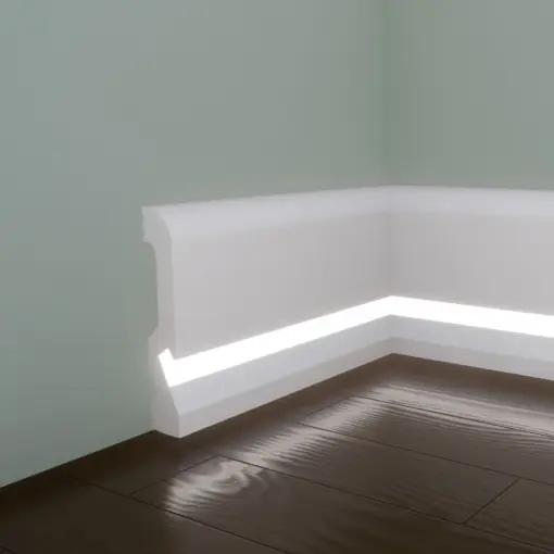 Plinta decorativa din polimer rigid S28 - 10x1.8x240 cm Ofertă