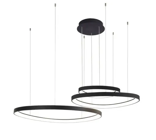 Disponibil imediat Lustra AMANDA PENDANT 45+65+85 3000K Negru