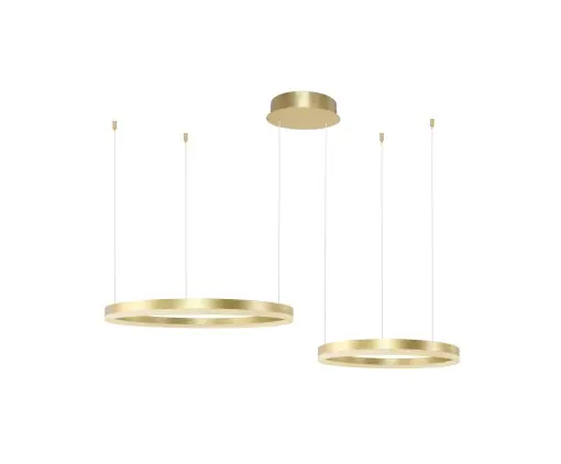 Reducere extra Lustra HALO PENDANT 80+60 CCT Auriu + Telecomanda