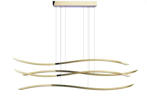 Lustra WAVES Auriu Premium