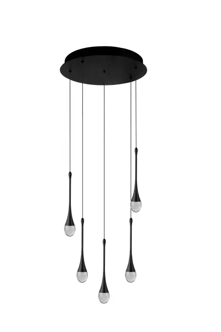 Lustra DALMA 5 ROUND Negru Ofertă
