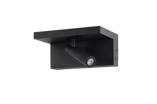 Aplica perete HYLLA WALL incarcator NFC Negru Ultima șansă