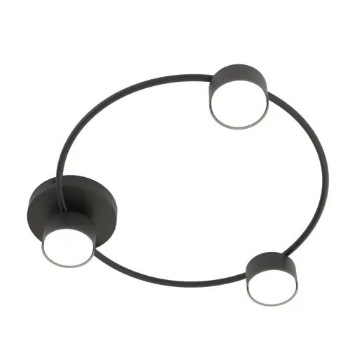 Plafoniera LUCIO 3 Negru Discount