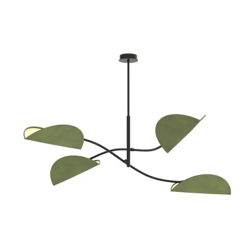 Plafoniera LOTUS 4 Negru Verde Chilipir