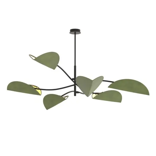 Expediere rapidă Plafoniera LOTUS 6 Negru Verde