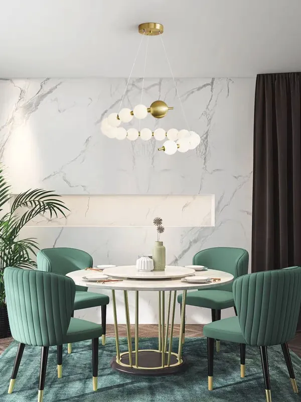 Reducere de preț Candelabru LED Dining 76W Pearls 16