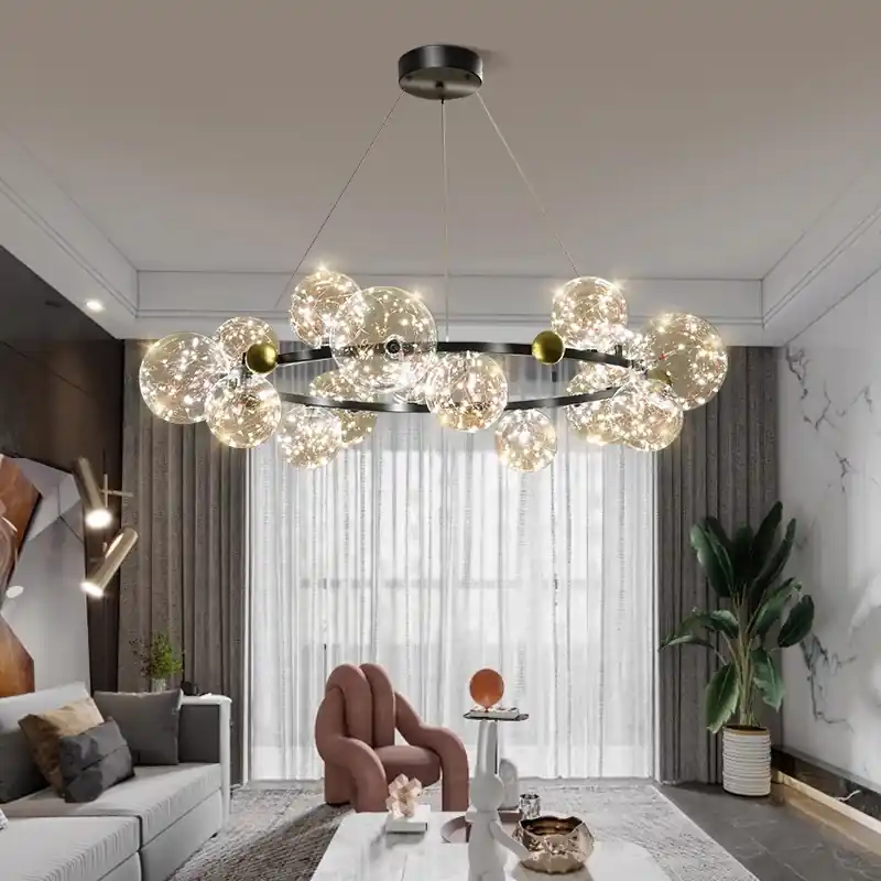 Ofertă specială Candelabru LED 144W Magic Bubbles Negru 100