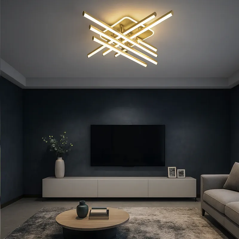 Ofertă specială Lustra LED Living 103W Zig Zag Vision Gold 7