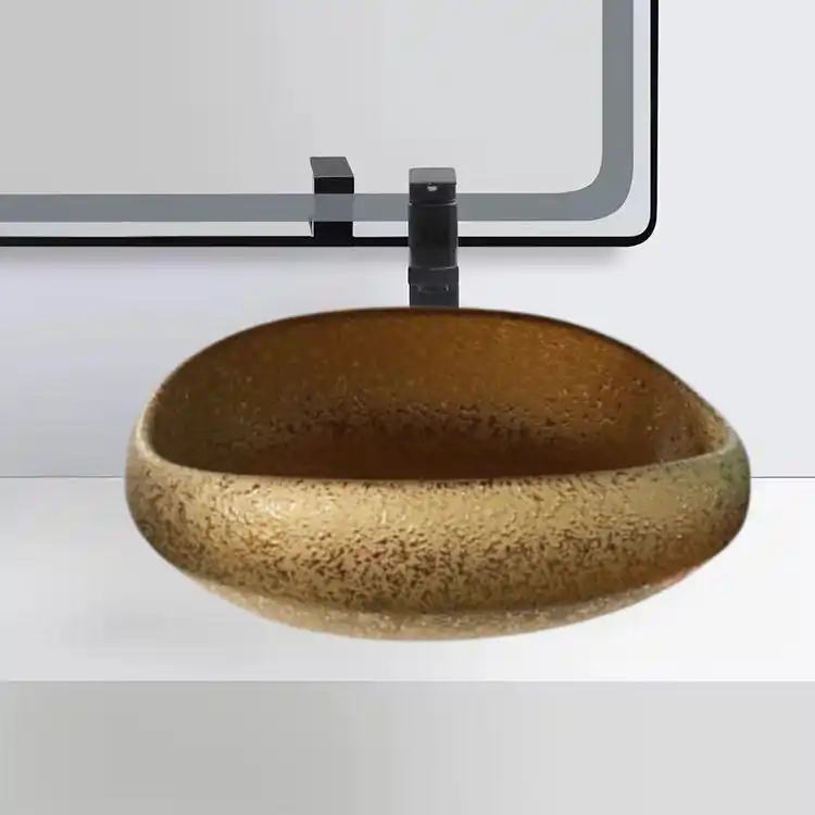 Ultima șansă Lavoar pe blat, Ceramica, Auriu, Fancy LDPZT017GD