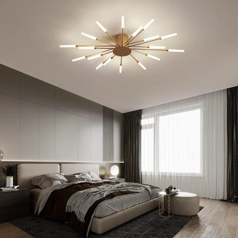 Lustra LED 54W Fan Light Gold 18, 70 cm Doar azi