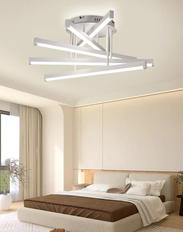 Disponibil imediat Lustra LED Dormitor 120W Crosslight White 5
