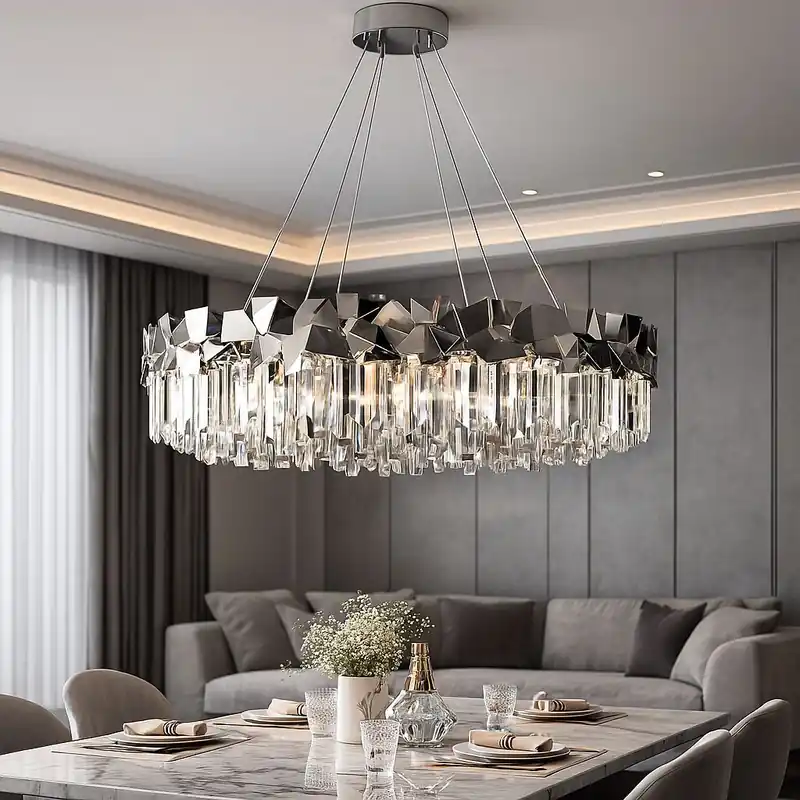 Candelabru Lorette Argintiu Lucios LM 600 Comandă acum