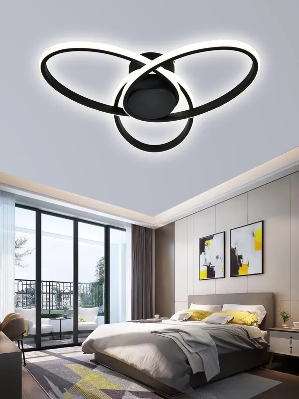Preț promoțional Lustra LED 78 W Infinity Negru