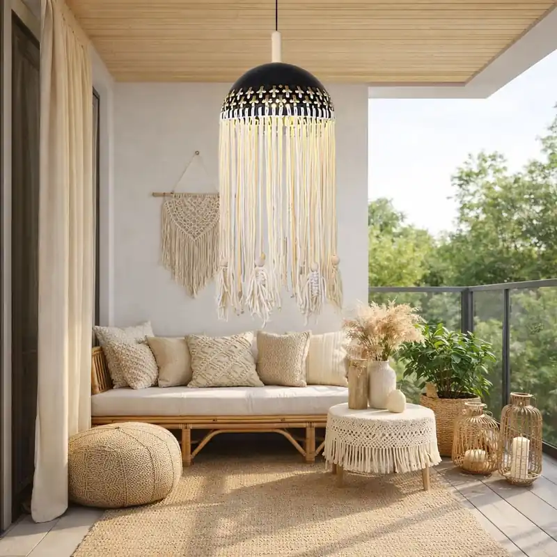Ieftin Pendul Stil Boho Negru