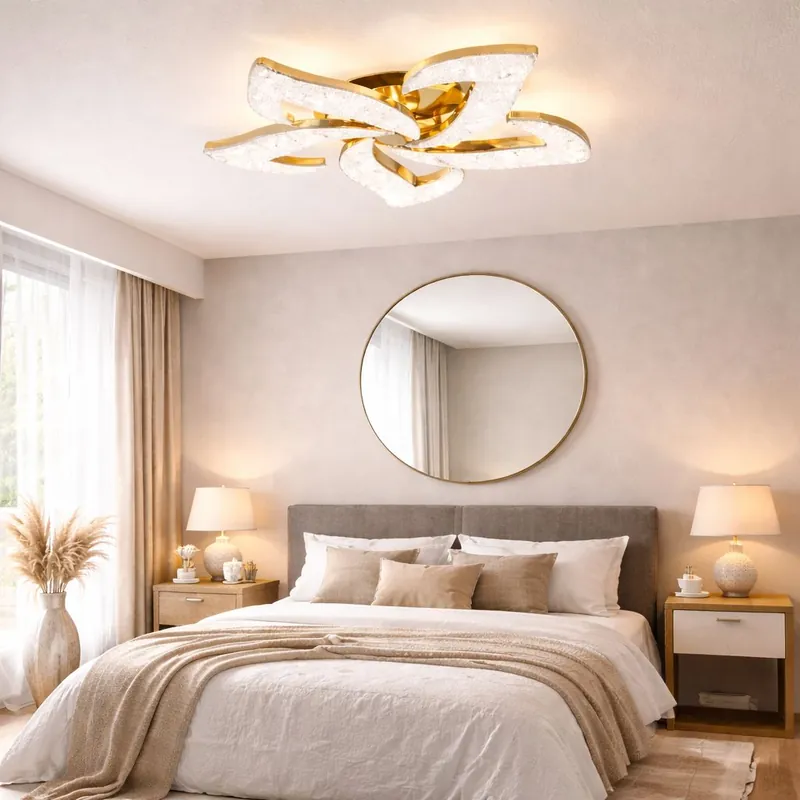 Cumpărături sigure Lustra Mini Sun Flower Glam Auriu