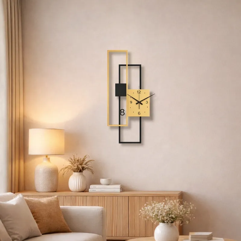 Expediere rapidă Aplica LED 24W cu Ceas Negru Linea