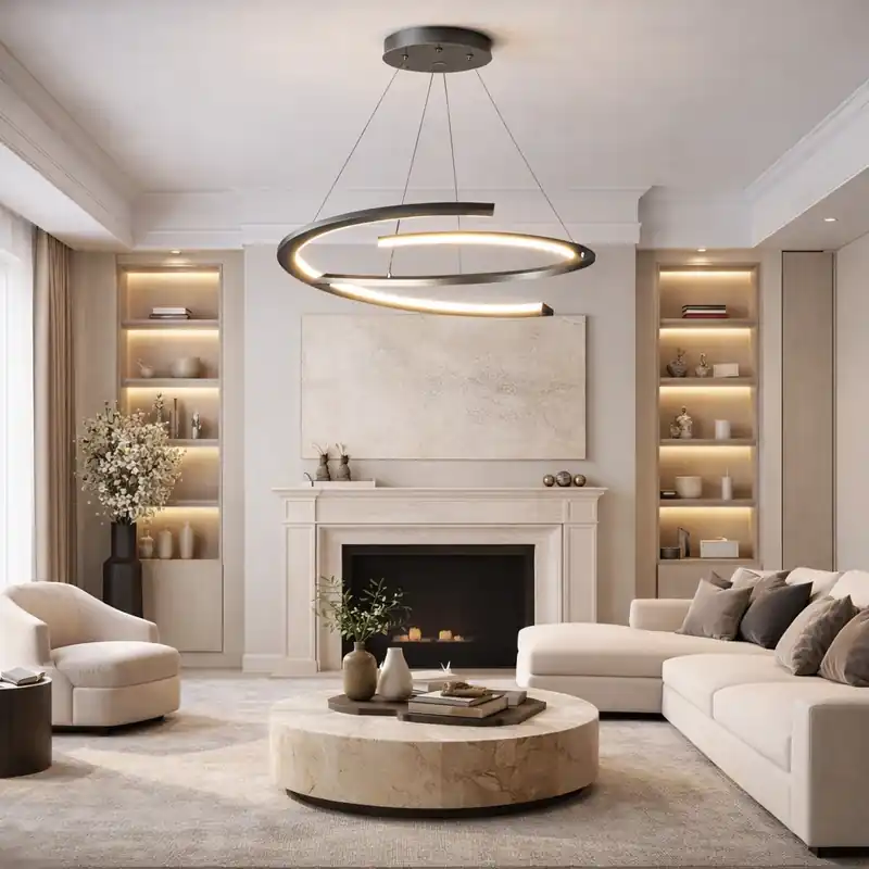 Comandă acum Candelabru LED 96W Minimalist Double Nova, Telecomanda
