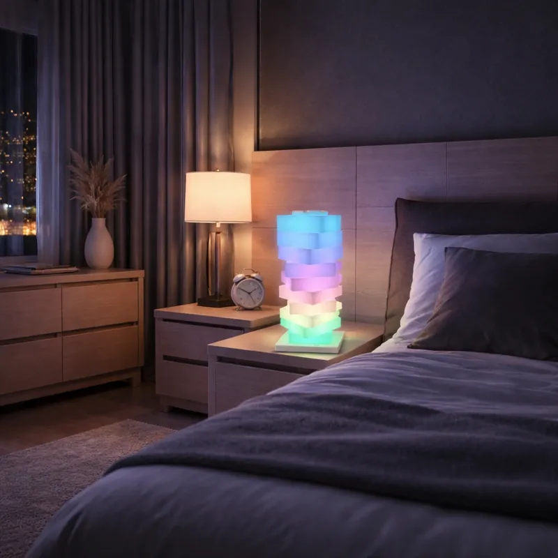Veioza LED Multicolor Modern Cube Noutate