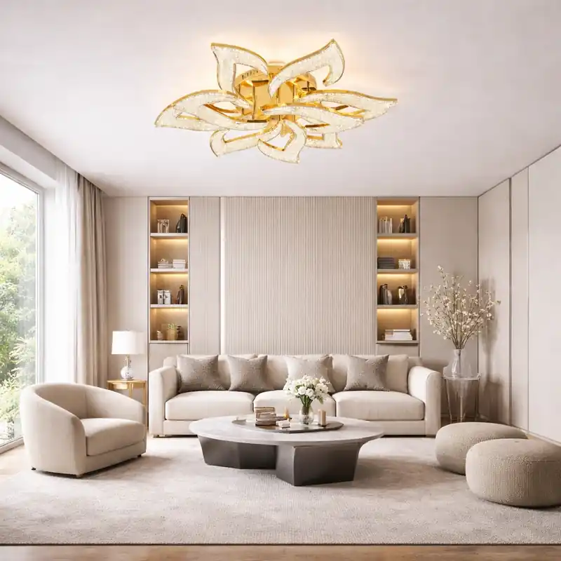 Cumpără acum Lustra 200W Sun Flower Glam Auriu