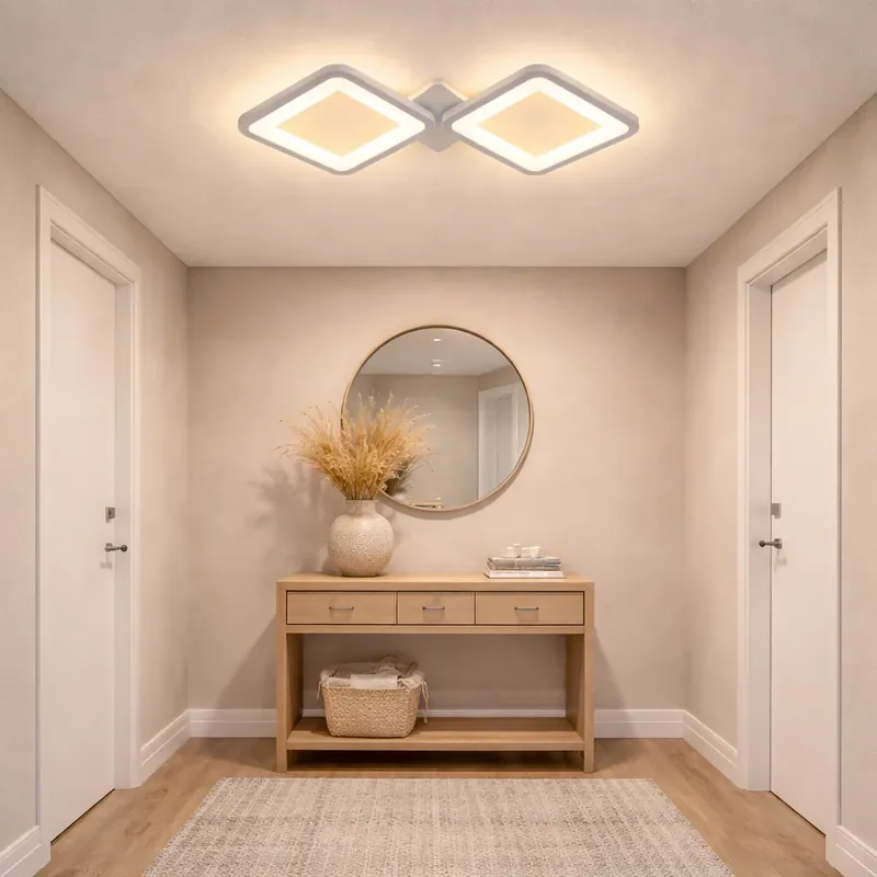 Ofertă Lustra LED 64W Ceiling 2 Patrate Alb
