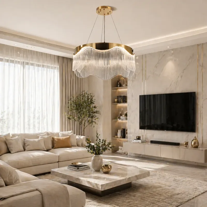 Candelabru LED 123W Cascade Gold 60 Chilipir