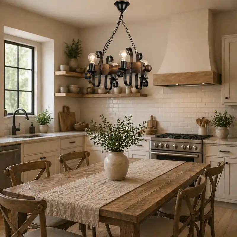 Lustra Loft Wood 4 Cumpără online