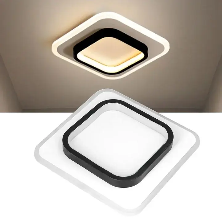 Vezi acum Aplica LED Wood Square Negru SLIM