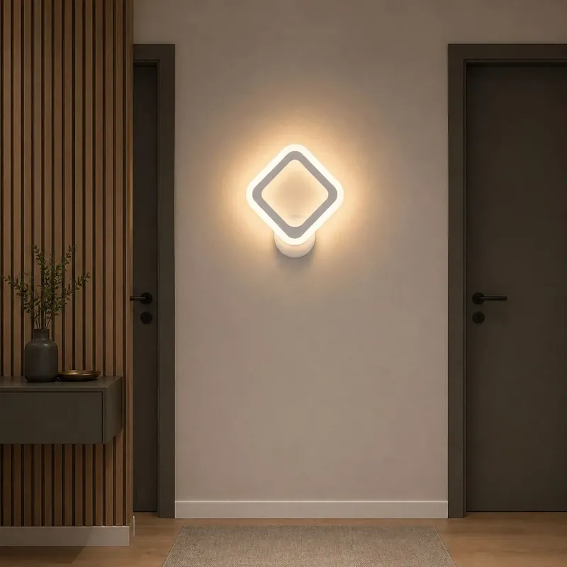 Livrare rapidă Aplica LED Square Alb Mini
