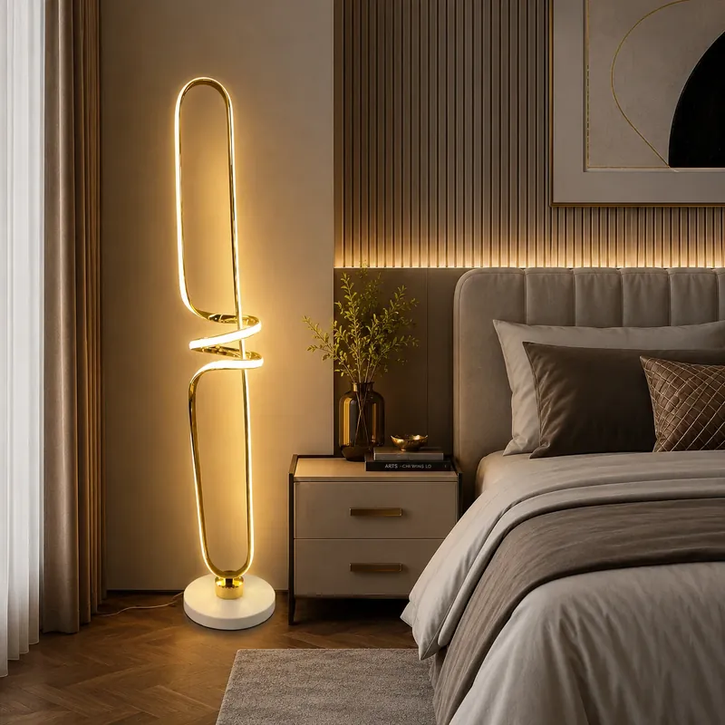 Mai ieftin Lampadar Helix Luxe