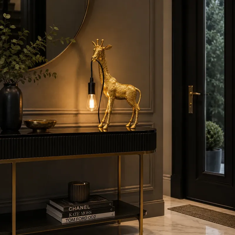 Veioza Giraffe Gold Plată sigură