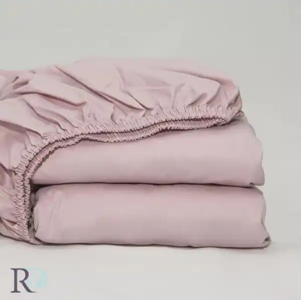 Retur gratuit Cearceaf cu elastic, 100% bumbac, tesatura satin, roz, Roxyma Dream