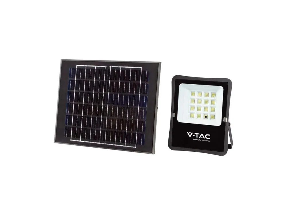 Nu rata Reflector solar LED 6,7W cu panou solar 12W, 1200LM, 10000mAh, 100°