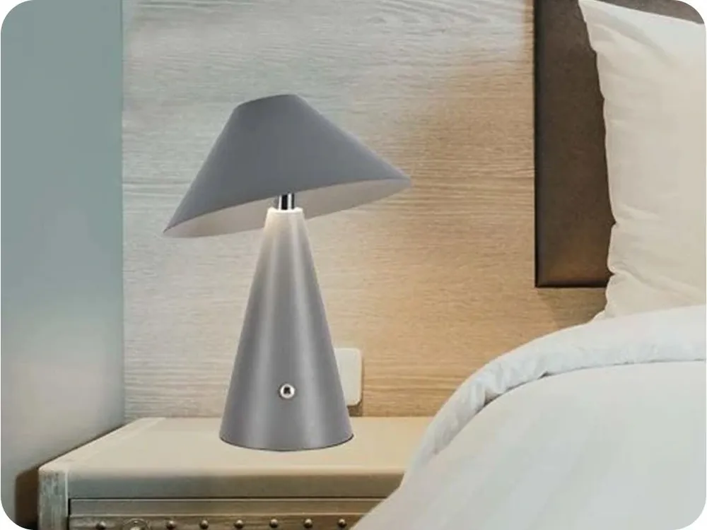 Livrare expres Lampă de masă LED reîncărcabilă, gri, 3W, 200lm, IP20, 3 în 1