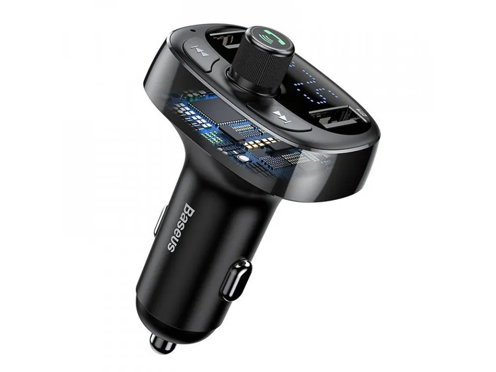 Ultima șansă Transmițător FM Baseus Bluetooth 2xUSB [CCMT000301]