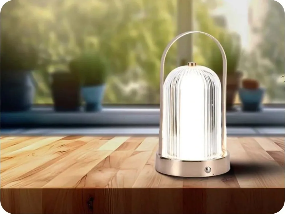 Lampă de masă LED reîncărcabilă 1W, 55lm, reglabilă, IP20, bronz, CCT Ofertă de sezon