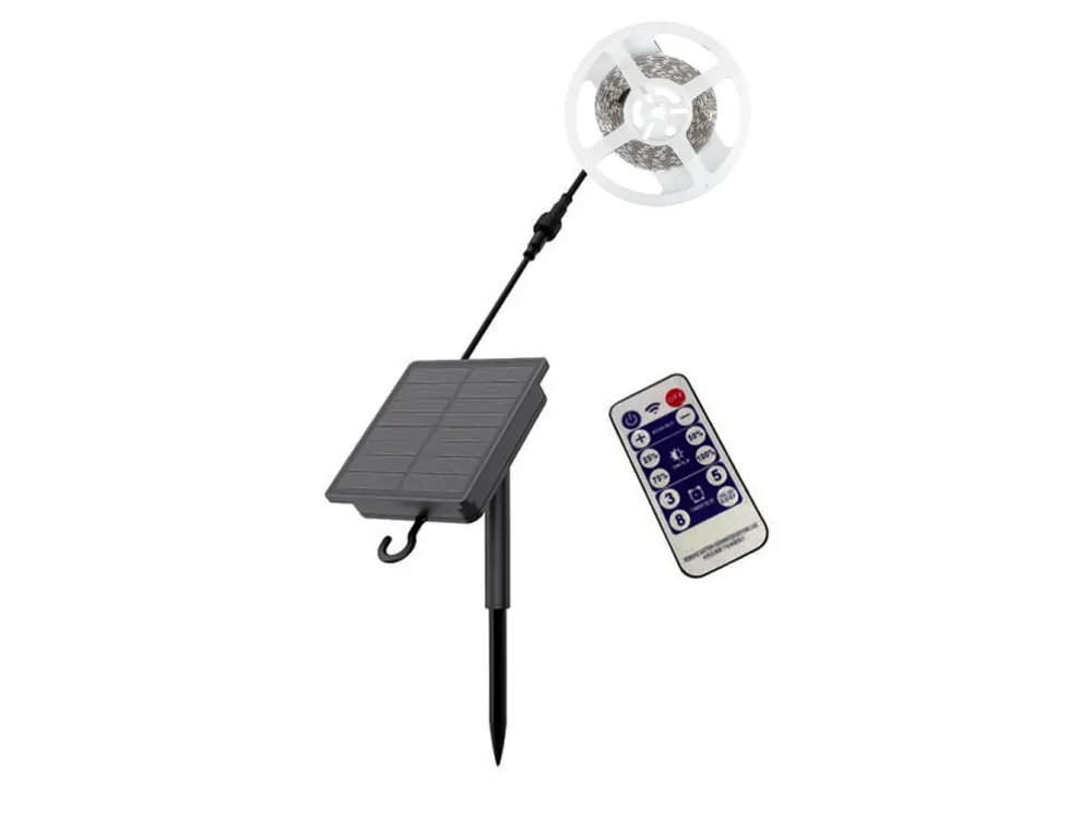 Set bandă LED 5m + panou solar + telecomandă, IP67 Ofertă de sezon