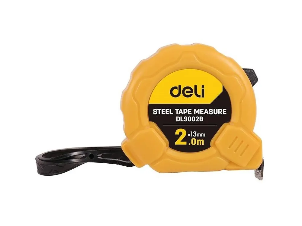 Bandă de măsurare 2m/13mm galbenă [EDL9002B] Livrare expres