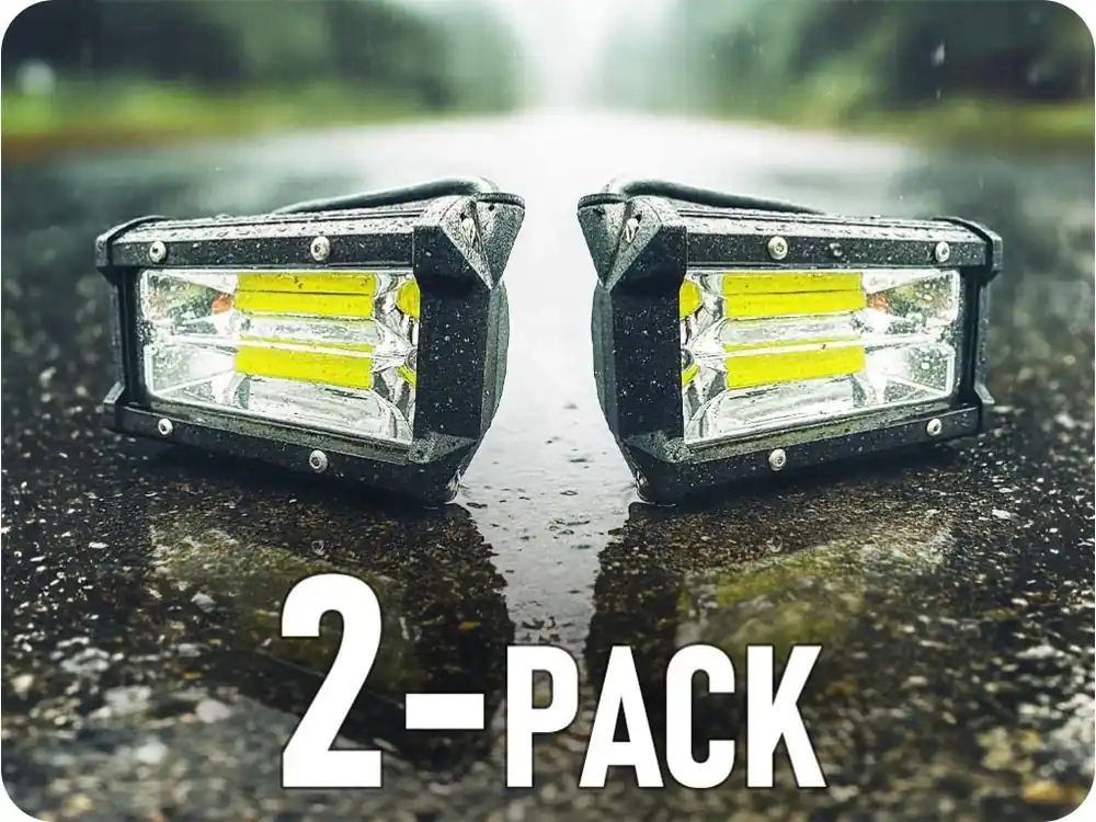 Bestseller Lumină de lucru cu LED 18,5W, 1600lm, 2xCOB, 12/24V, IP67/2-PACK! [LB0123]