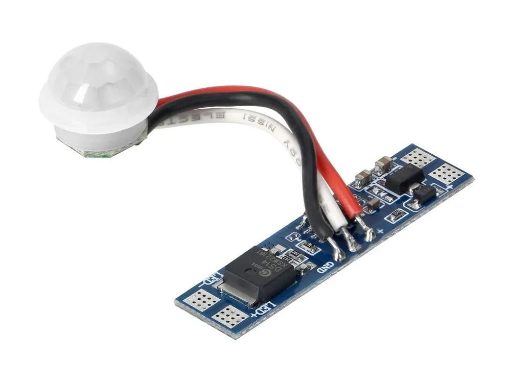 Comutator ORNO cu senzor de mișcare pentru benzi LED 8A, 5-24V, IP20 [AD-TL-6497/S-R] Chilipir