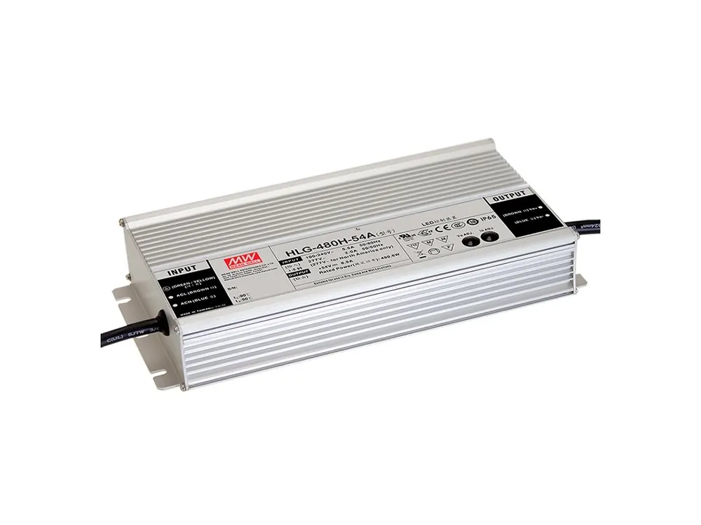 Cumpărături sigure Sursă de impulsuri Meanwell pentru aplicații LED HLG-480H-24A, 24V, 480W, IP65